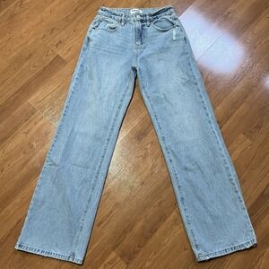 RSQ Jeans Women's Size: 25 Light Blue High Rise Baggy Straight Leg Skater Jeans